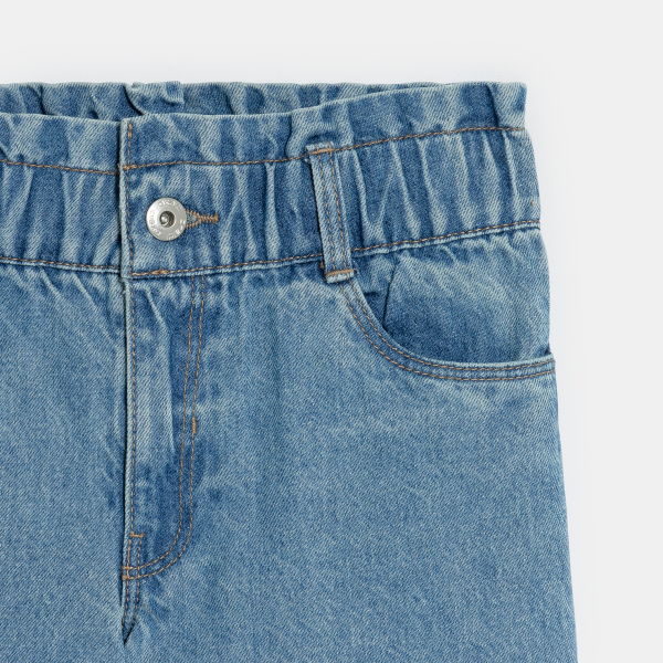 شورت برمودا جينز باللون الأزرق للفتيات